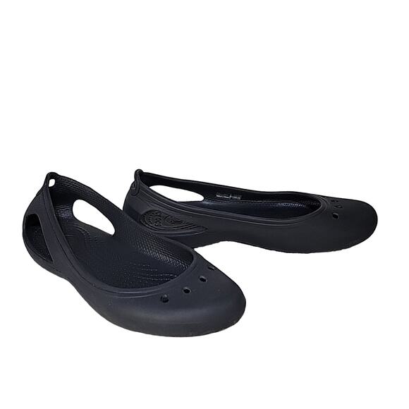 CROCS Kadee Black Flats, Women's Size 6 - Picture 1 of 11